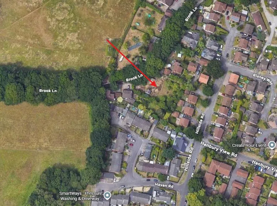 plot for sale, Brook Lane, Corfe Mullen, BH21