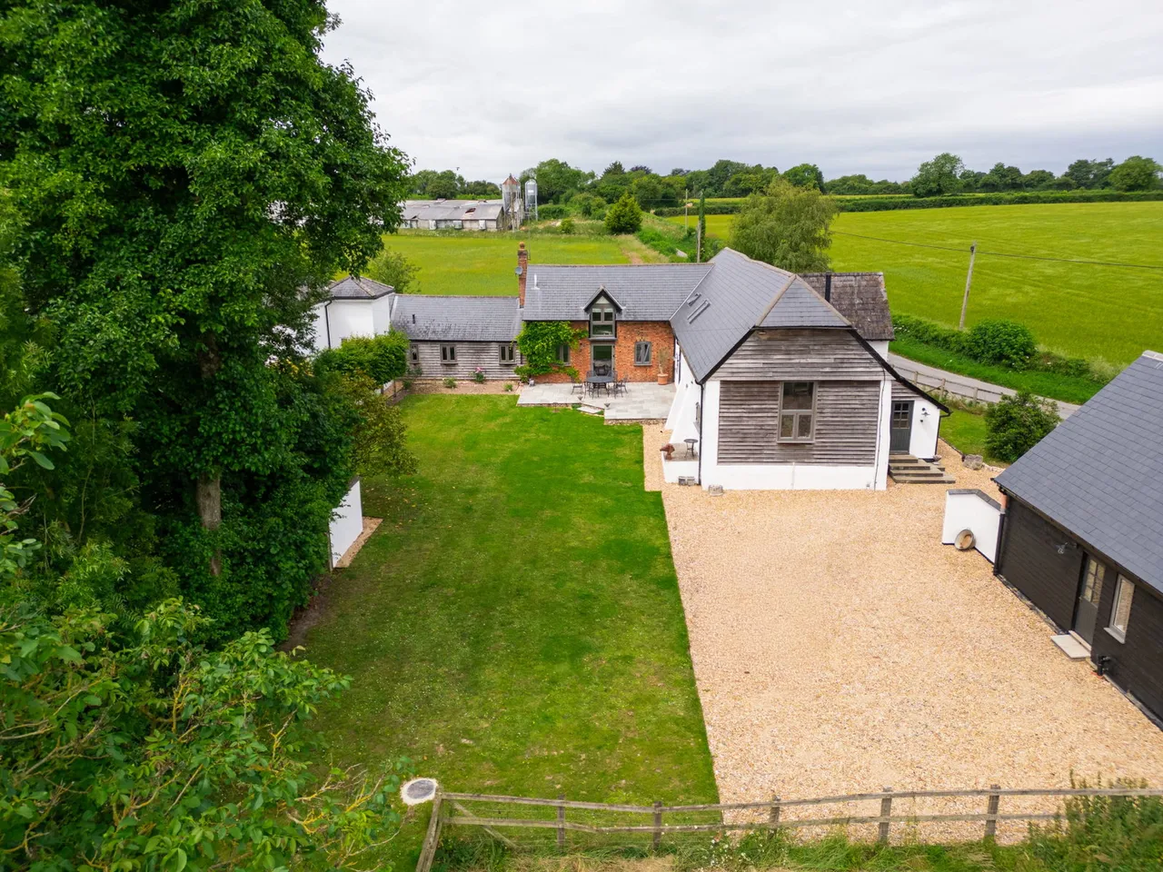 5 bed barn conversion for sale, Over Wallop, Stockbridge, SO20
