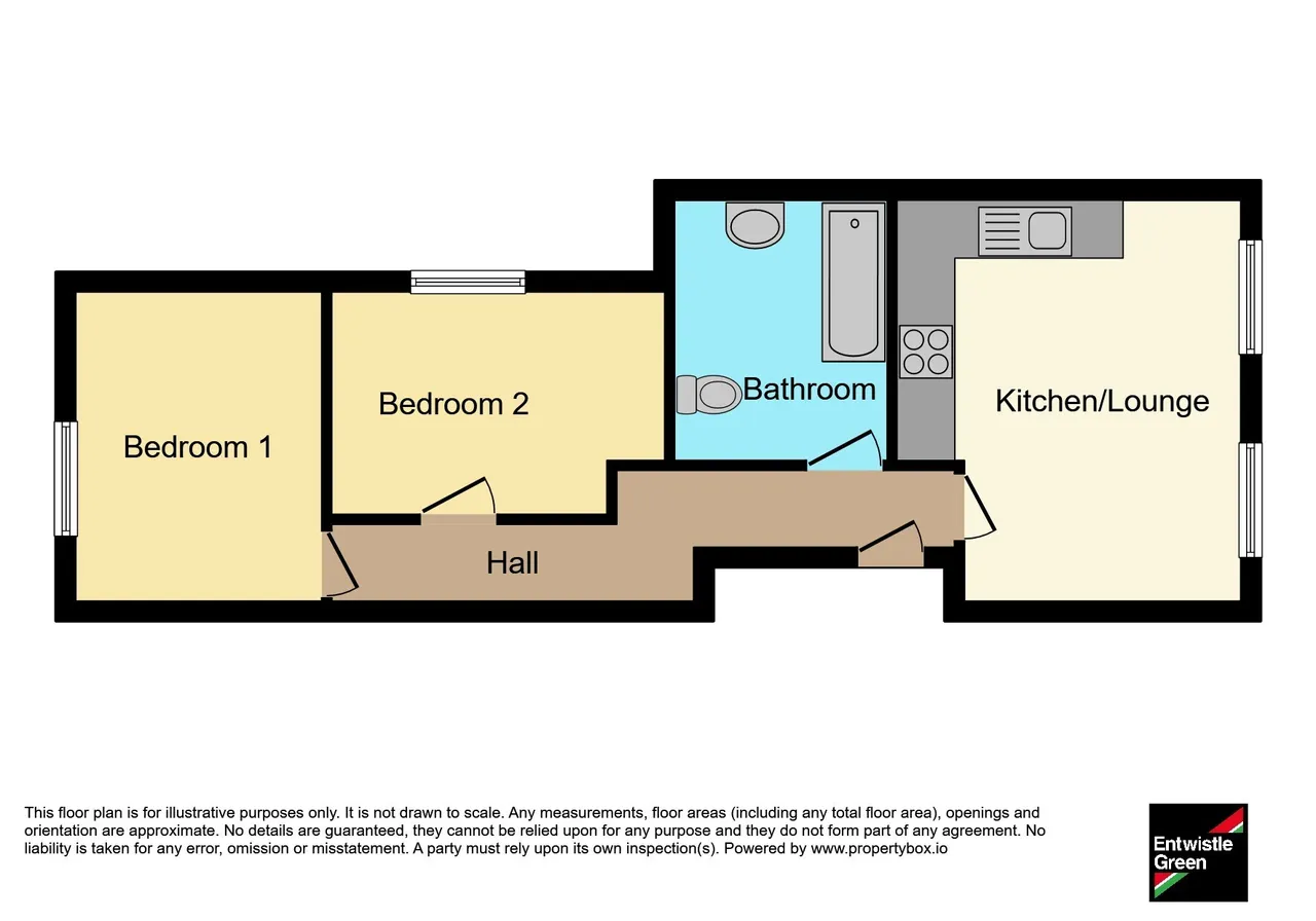 2 bed flat to rent, Coop Street, Blackpool, FY1