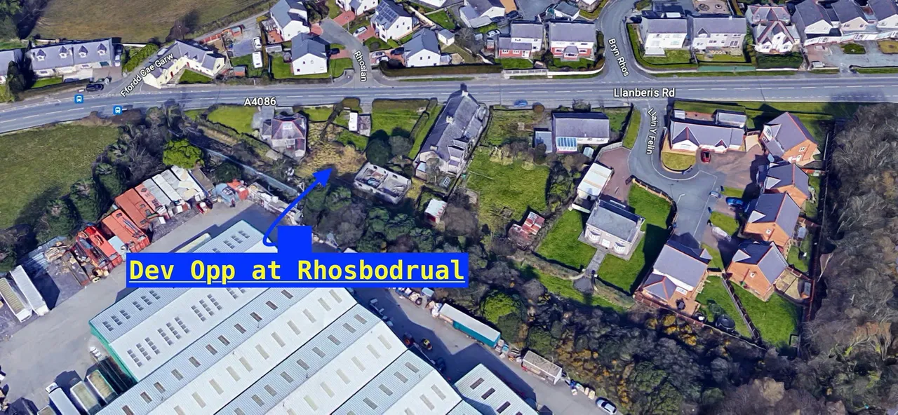 land for sale, Rhosbodrual Terrace, Caernarfon, LL55