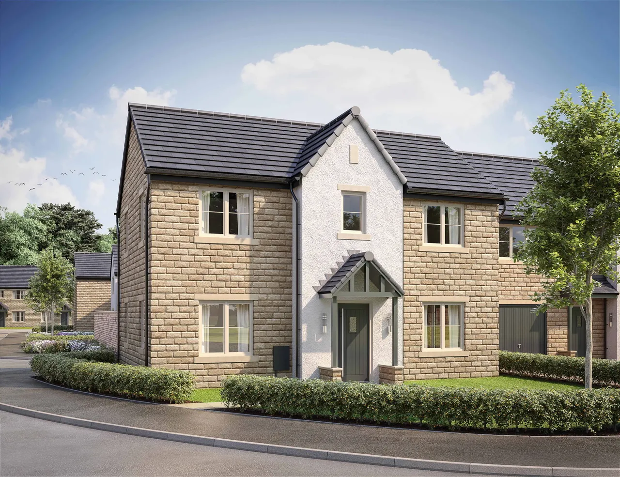 3 bed house for sale — The Brompton at Woodberry Park (Homes by Carlton), Staindrop, DL2 3XD